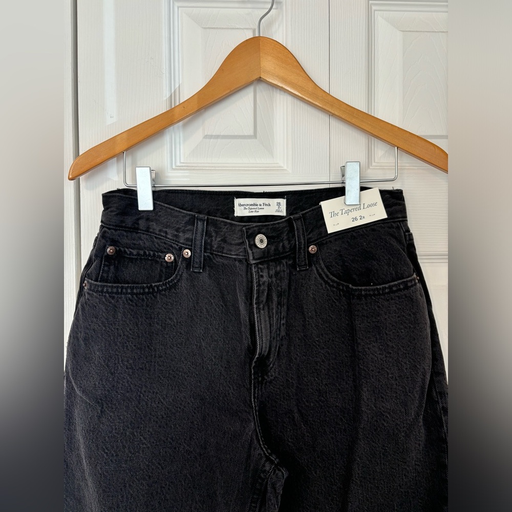 A&F Low Rise Stacked Taper Jean NWT - Picture 7 of 12